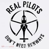 Real Pilots Dont Need Runways Pilot Helicopter Comfort Colors Garment-Dyed Hooded Sweatshirt thumb 2