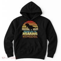 Roaring Preschool Dinosaur Back To School First Day Boys Hoodie thumb 0