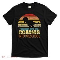 Roaring Preschool Dinosaur Back To School First Day Boys T-Shirt thumb 0