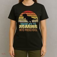 Roaring Preschool Dinosaur Back To School First Day Boys T-Shirt thumb 4