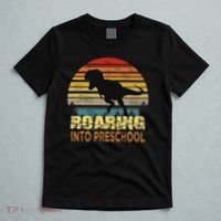 Roaring Preschool Dinosaur Back To School First Day Boys T-Shirt thumb 5