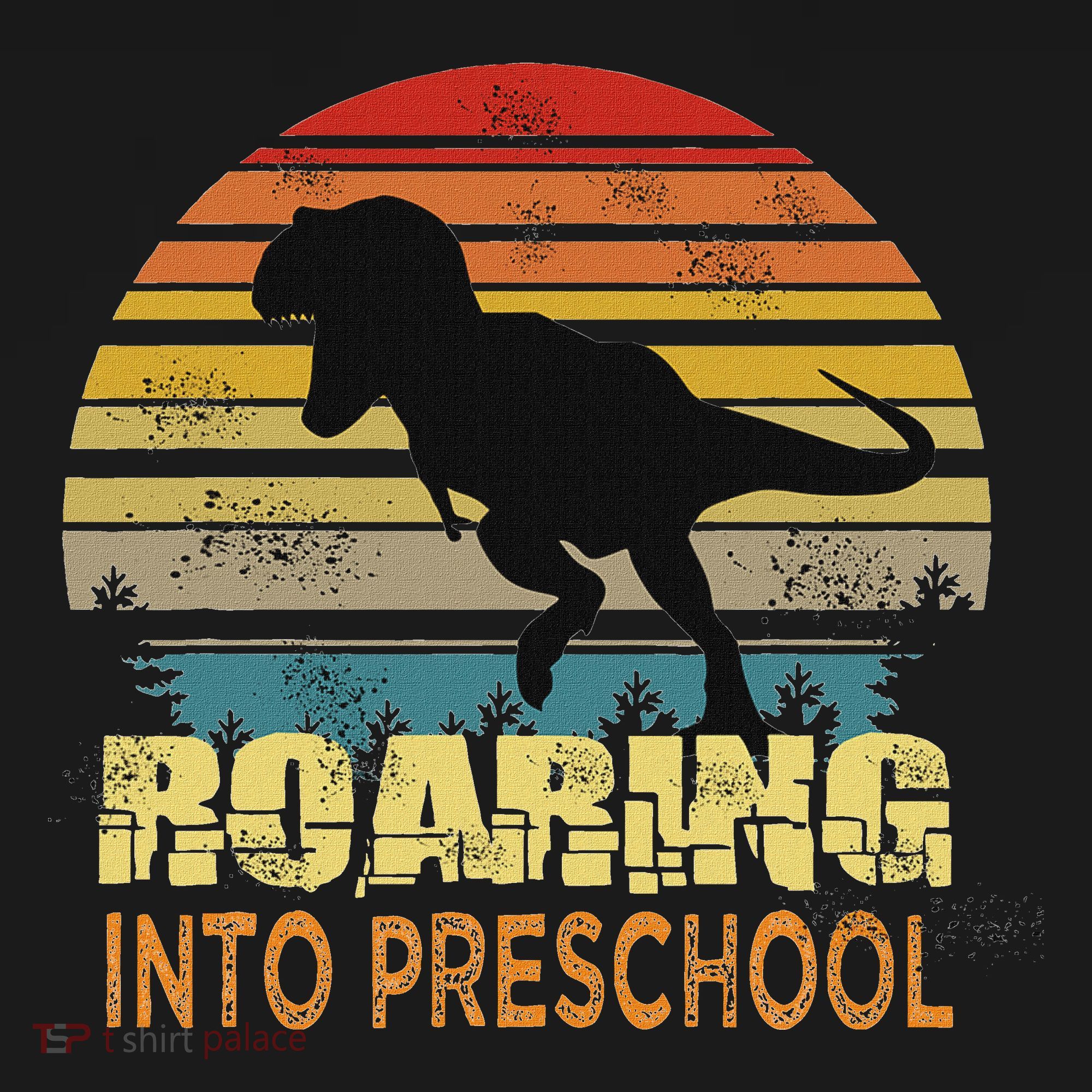 Roaring Preschool Dinosaur Back To School First Day Boys Women's Hoodie