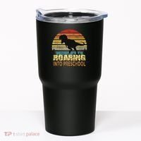 Roaring Preschool Dinosaur Back To School First Day Boys Tumbler thumb 0