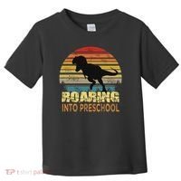 Roaring Preschool Dinosaur Back To School First Day Boys Toddler T-Shirt thumb 0