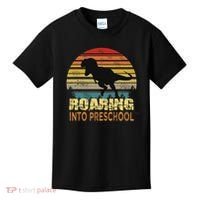 Roaring Preschool Dinosaur Back To School First Day Boys Kids T-Shirt thumb 0