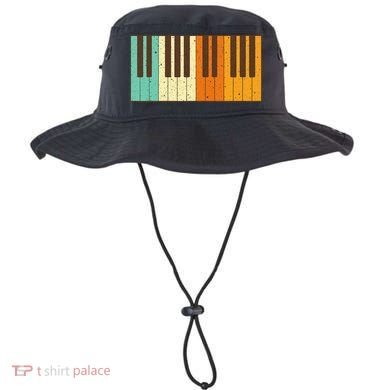 Retro Piano Design For Musician Piano Player Bucket Hat