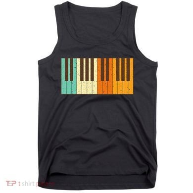 Retro Piano Design For Musician Piano Player Tank Top