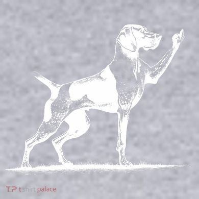 Rude Pointer Dog Asshole German Shorthaired Pointer Dog Women's Racerback Cropped Tank