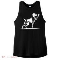 Rude Pointer Dog Asshole German Shorthaired Pointer Dog Ladies PosiCharge Tri-Blend Wicking Tank thumb 0