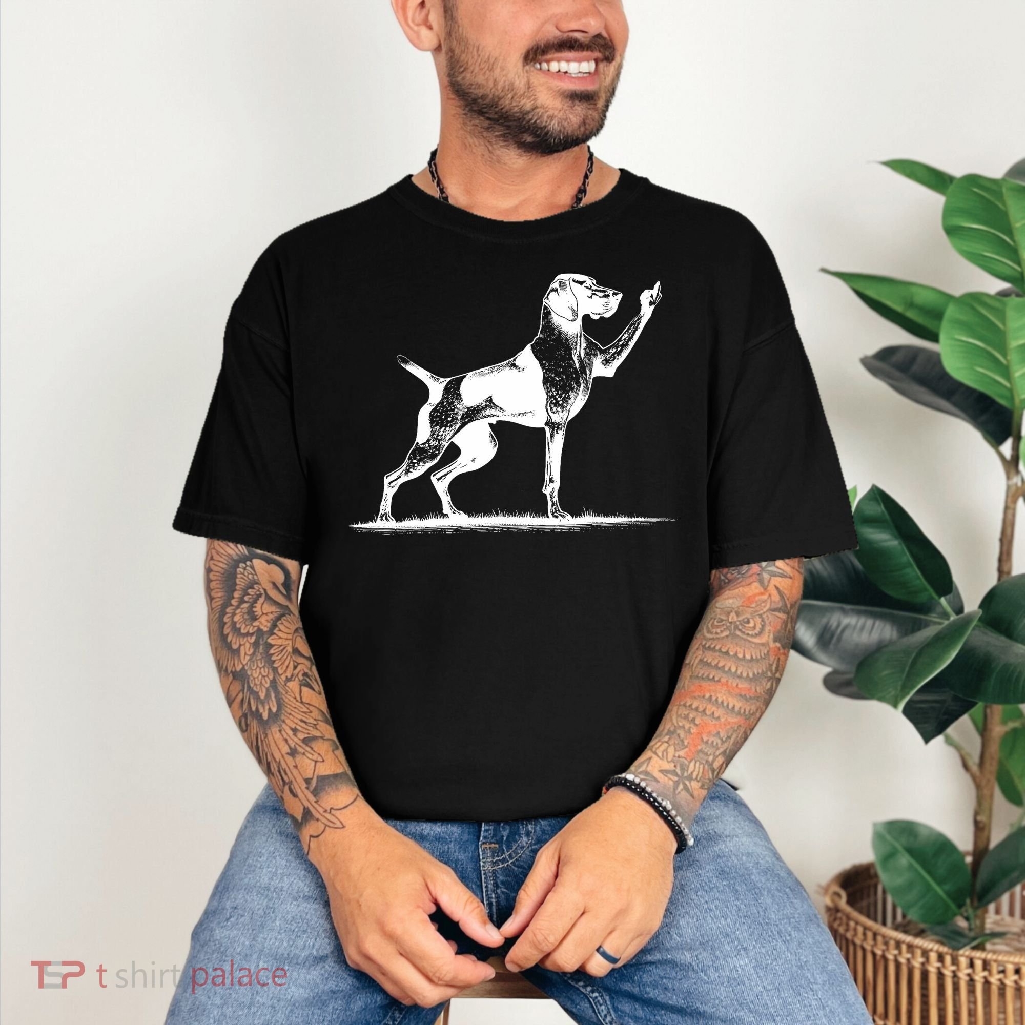 Rude Pointer Dog Asshole German Shorthaired Pointer Dog Comfort Colors T-Shirt