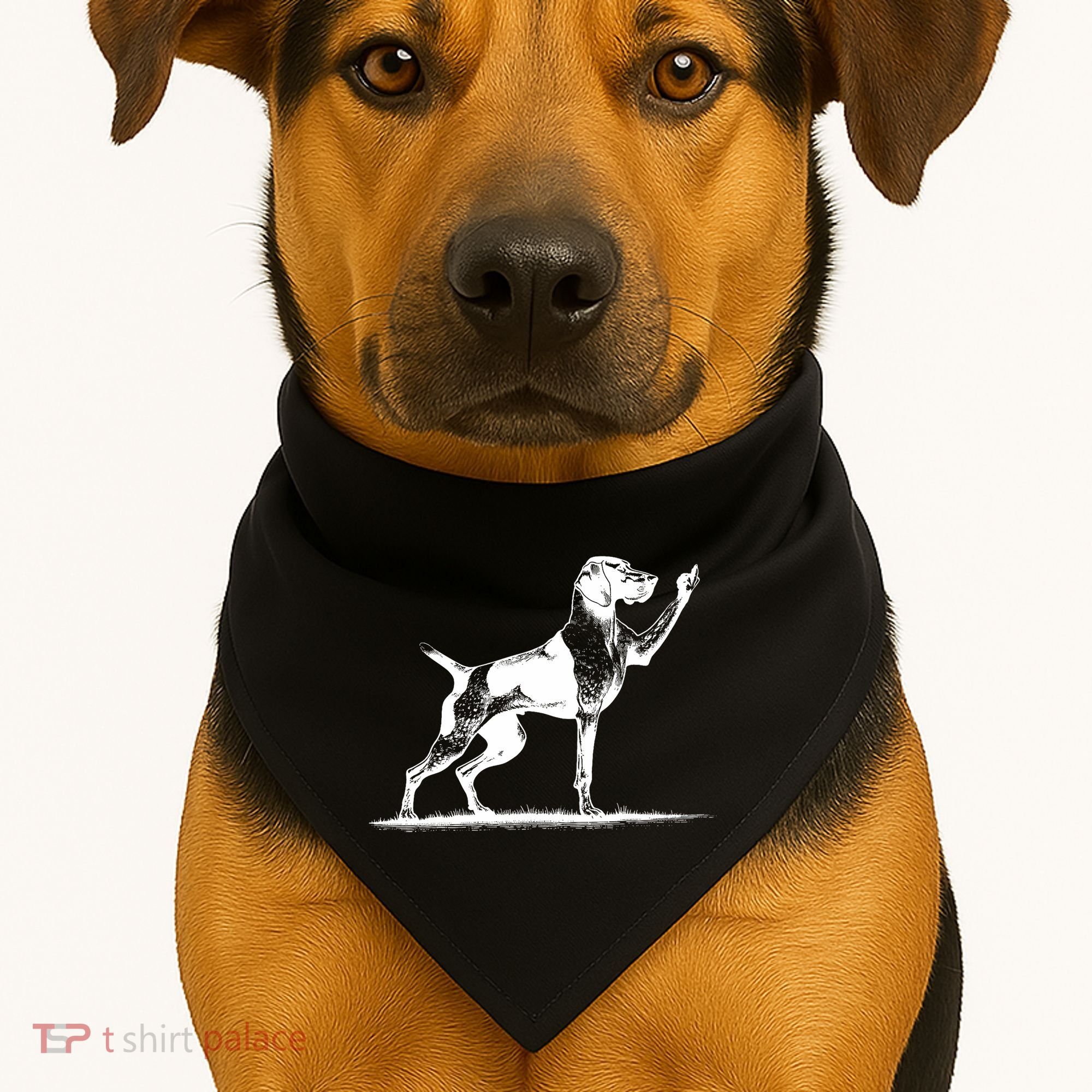Rude Pointer Dog Asshole German Shorthaired Pointer Dog USA-Made Doggie Bandana