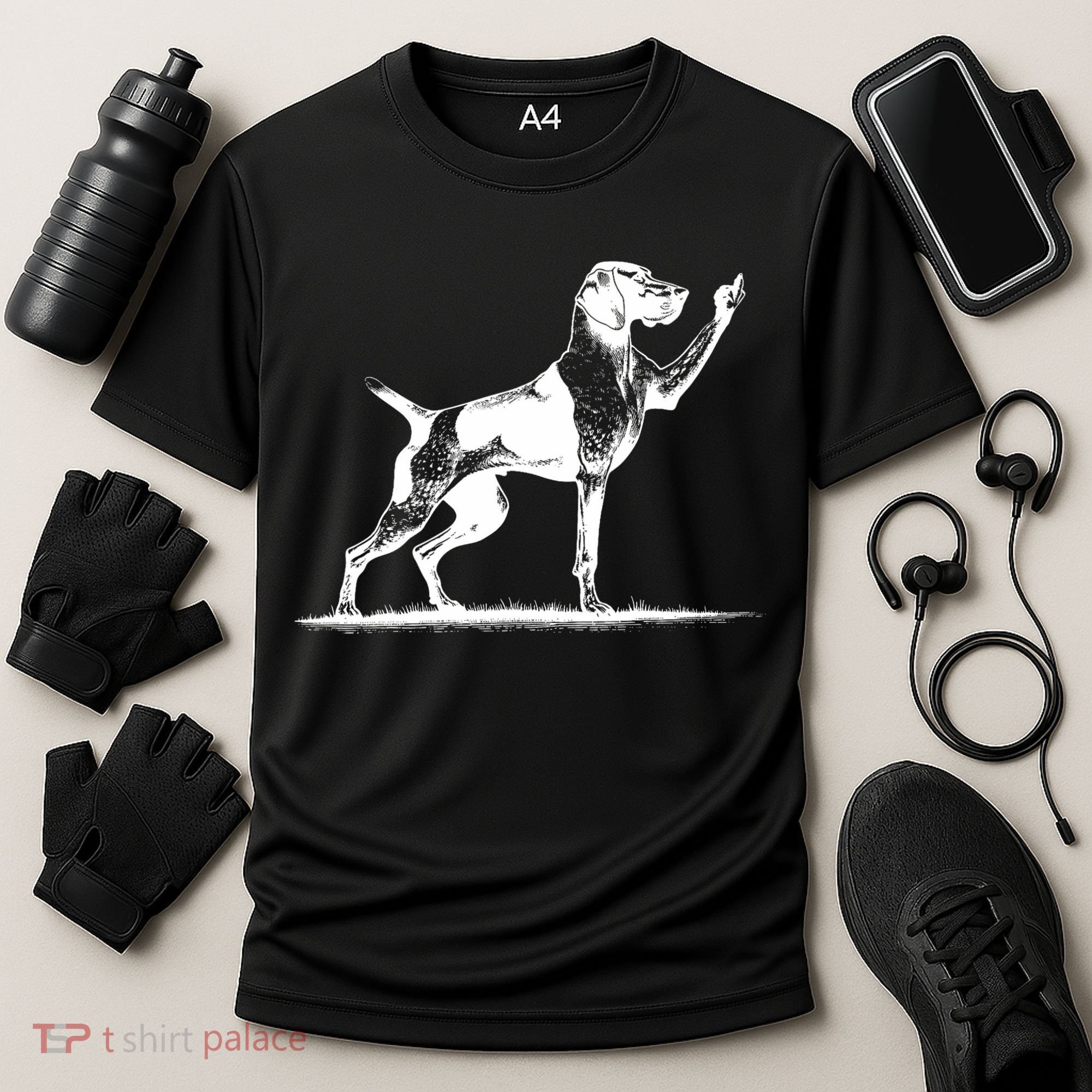 Rude Pointer Dog Asshole German Shorthaired Pointer Dog Cooling Performance Crew T-Shirt