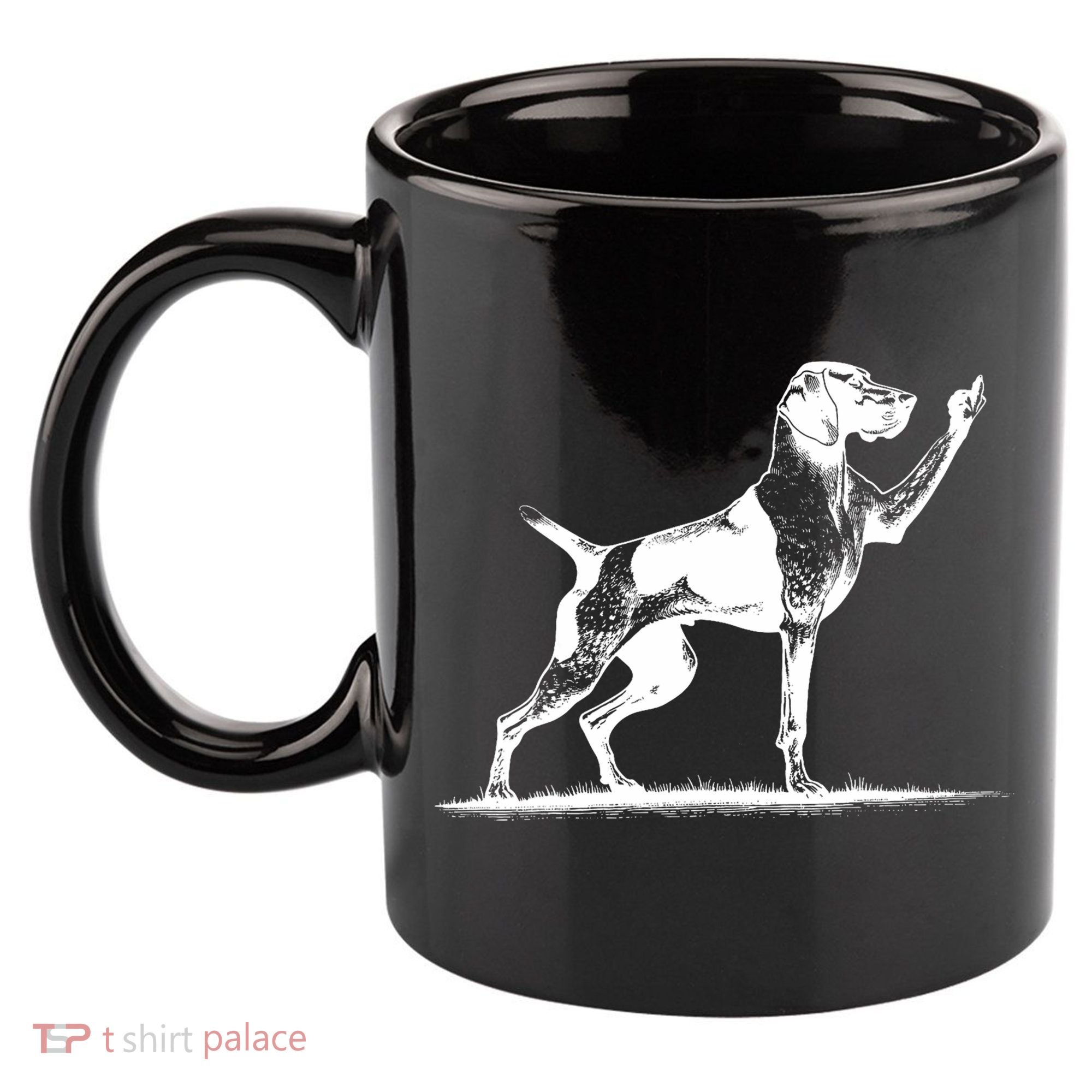 Rude Pointer Dog Asshole German Shorthaired Pointer Dog 11oz C Handle Ceramic Mug