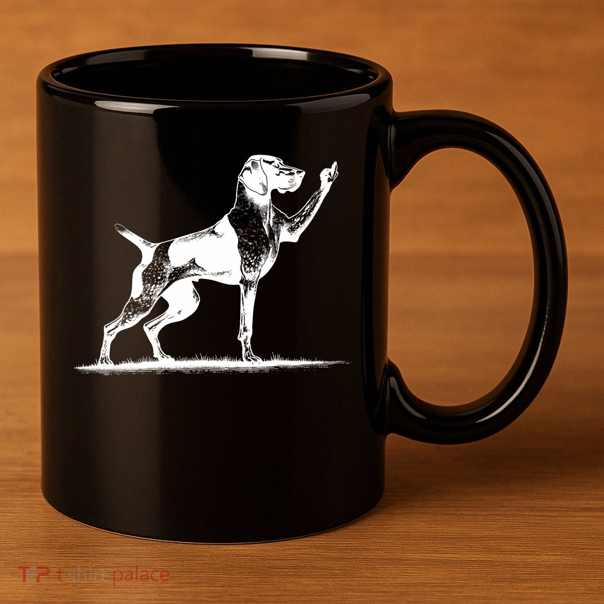 Rude Pointer Dog Asshole German Shorthaired Pointer Dog 11oz C Handle Ceramic Mug