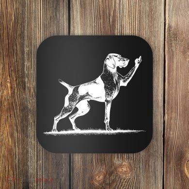 Rude Pointer Dog Asshole German Shorthaired Pointer Dog Coaster