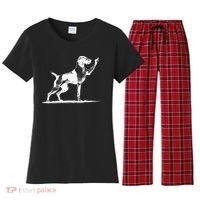 Rude Pointer Dog Asshole German Shorthaired Pointer Dog Women's Flannel Pajama Set thumb 0