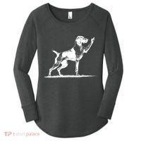 Rude Pointer Dog Asshole German Shorthaired Pointer Dog Women's Perfect Tri Tunic Long Sleeve Shirt thumb 0