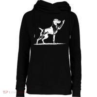 Rude Pointer Dog Asshole German Shorthaired Pointer Dog Womens Funnel Neck Pullover Hood thumb 0