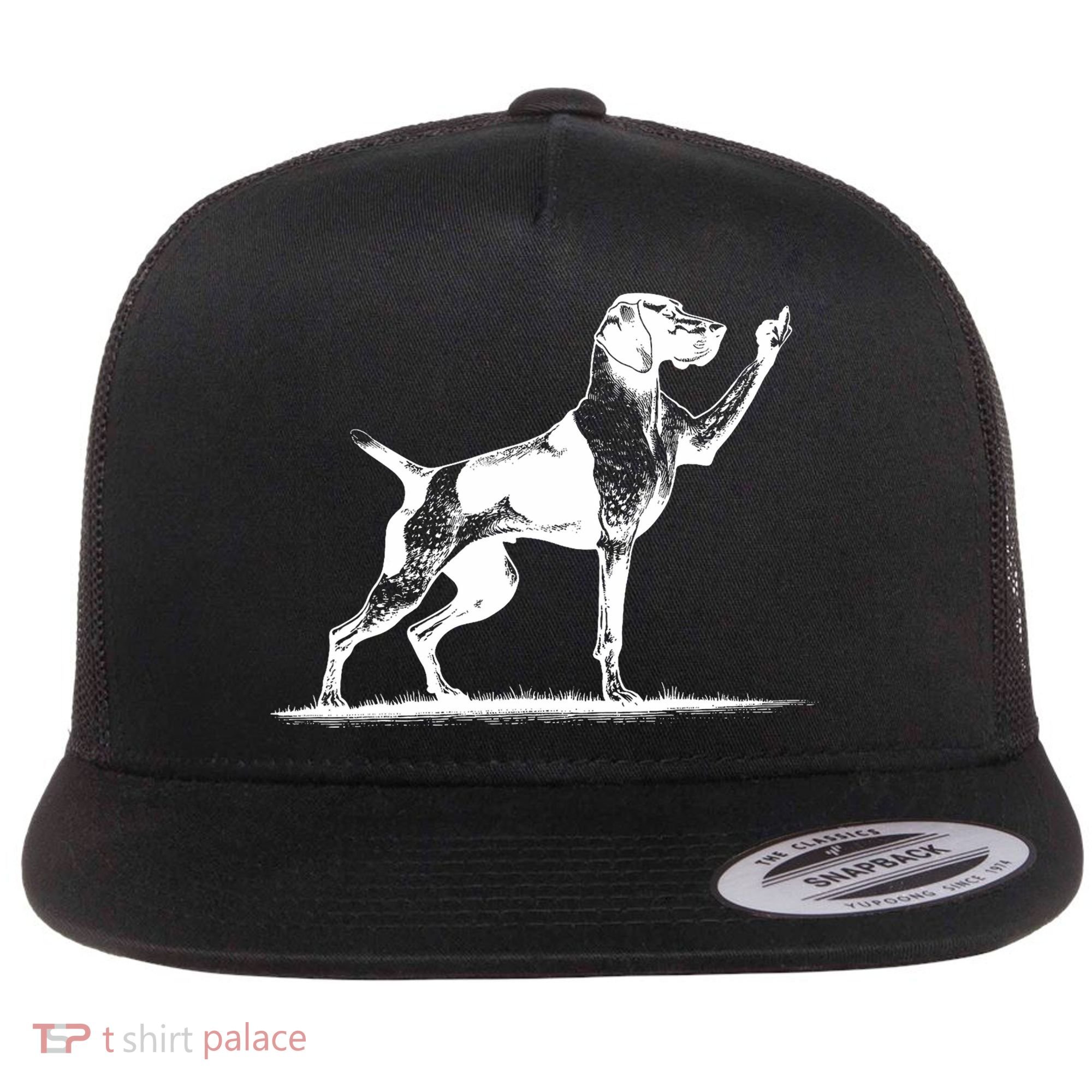 Rude Pointer Dog Asshole German Shorthaired Pointer Dog Flat Bill Trucker Hat
