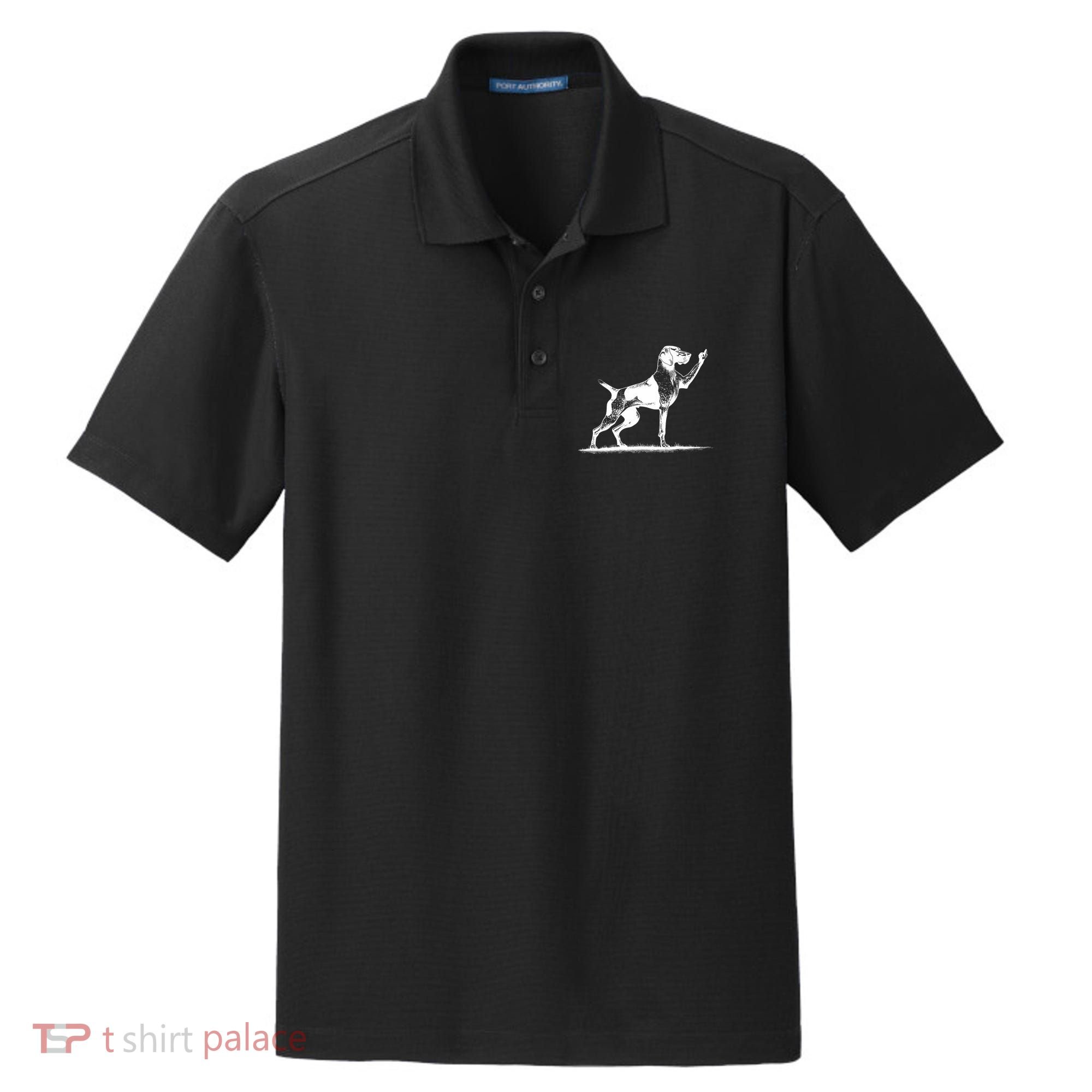 Rude Pointer Dog Asshole German Shorthaired Pointer Dog Dry Zone Grid Polo