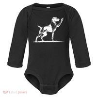 Rude Pointer Dog Asshole German Shorthaired Pointer Dog Baby Long Sleeve Bodysuit thumb 0