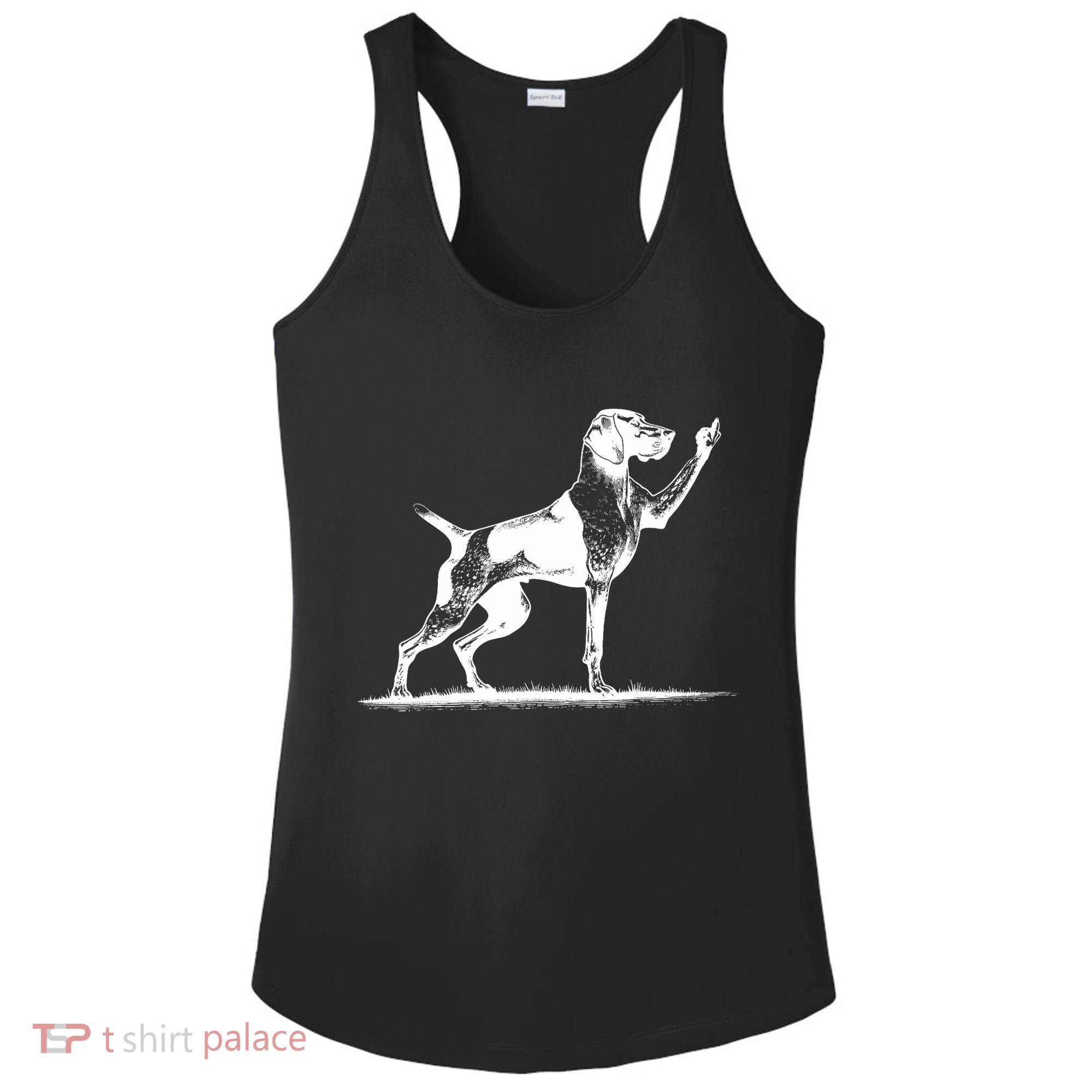 Rude Pointer Dog Asshole German Shorthaired Pointer Dog Ladies PosiCharge Competitor Racerback Tank