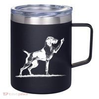 Rude Pointer Dog Asshole German Shorthaired Pointer Dog 12oz Stainless Steel Coffee Mug thumb 0