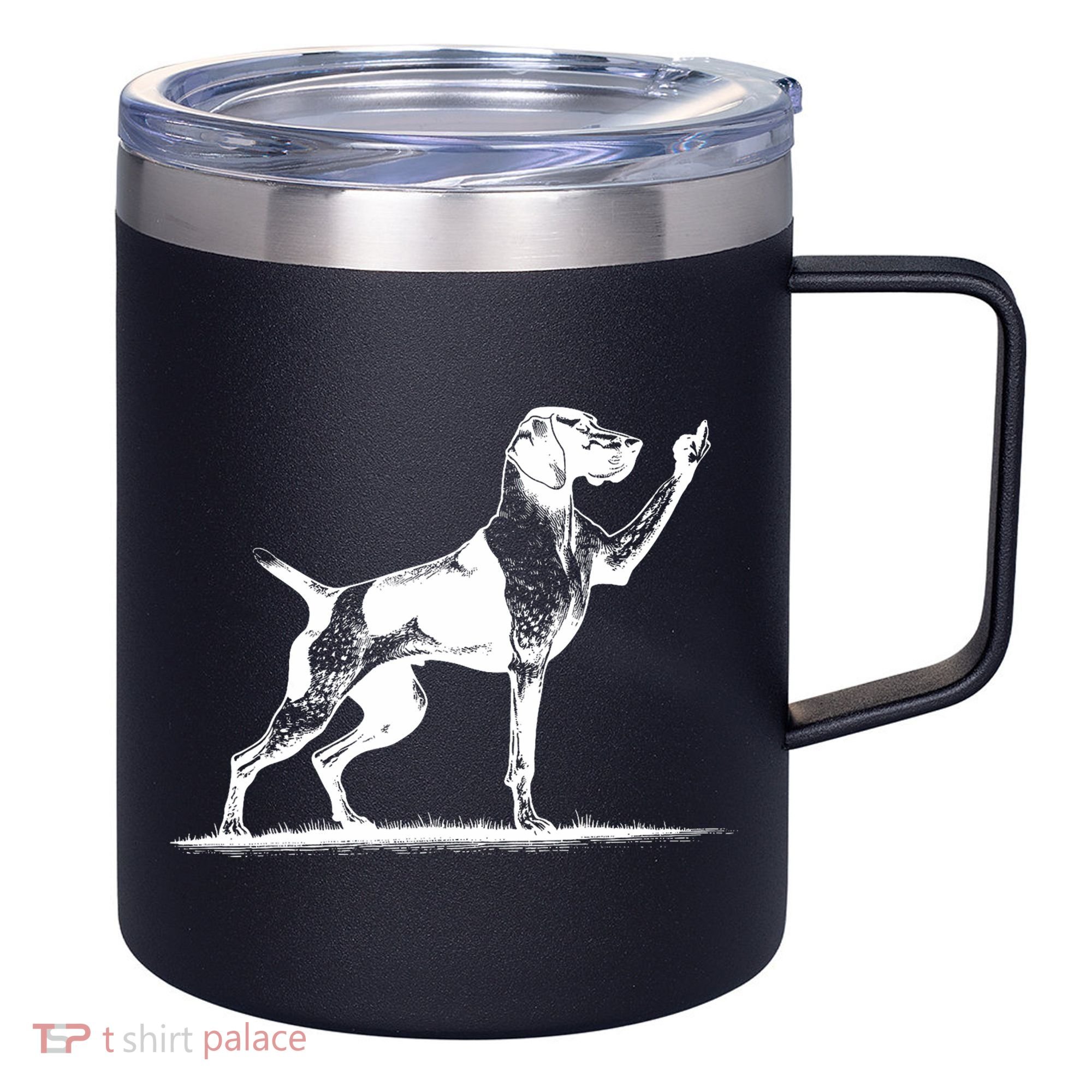 Rude Pointer Dog Asshole German Shorthaired Pointer Dog 12oz Stainless Steel Coffee Mug