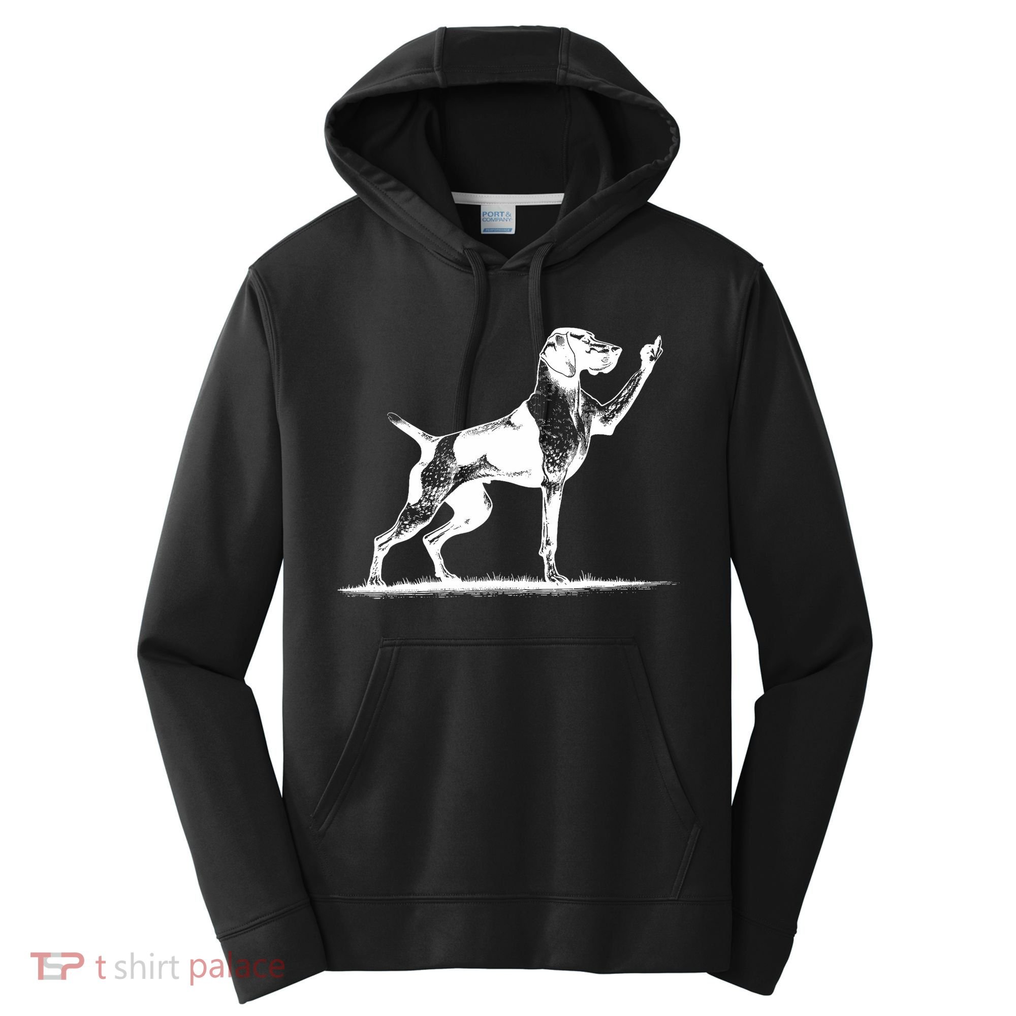 Rude Pointer Dog Asshole German Shorthaired Pointer Dog Performance Fleece Hoodie
