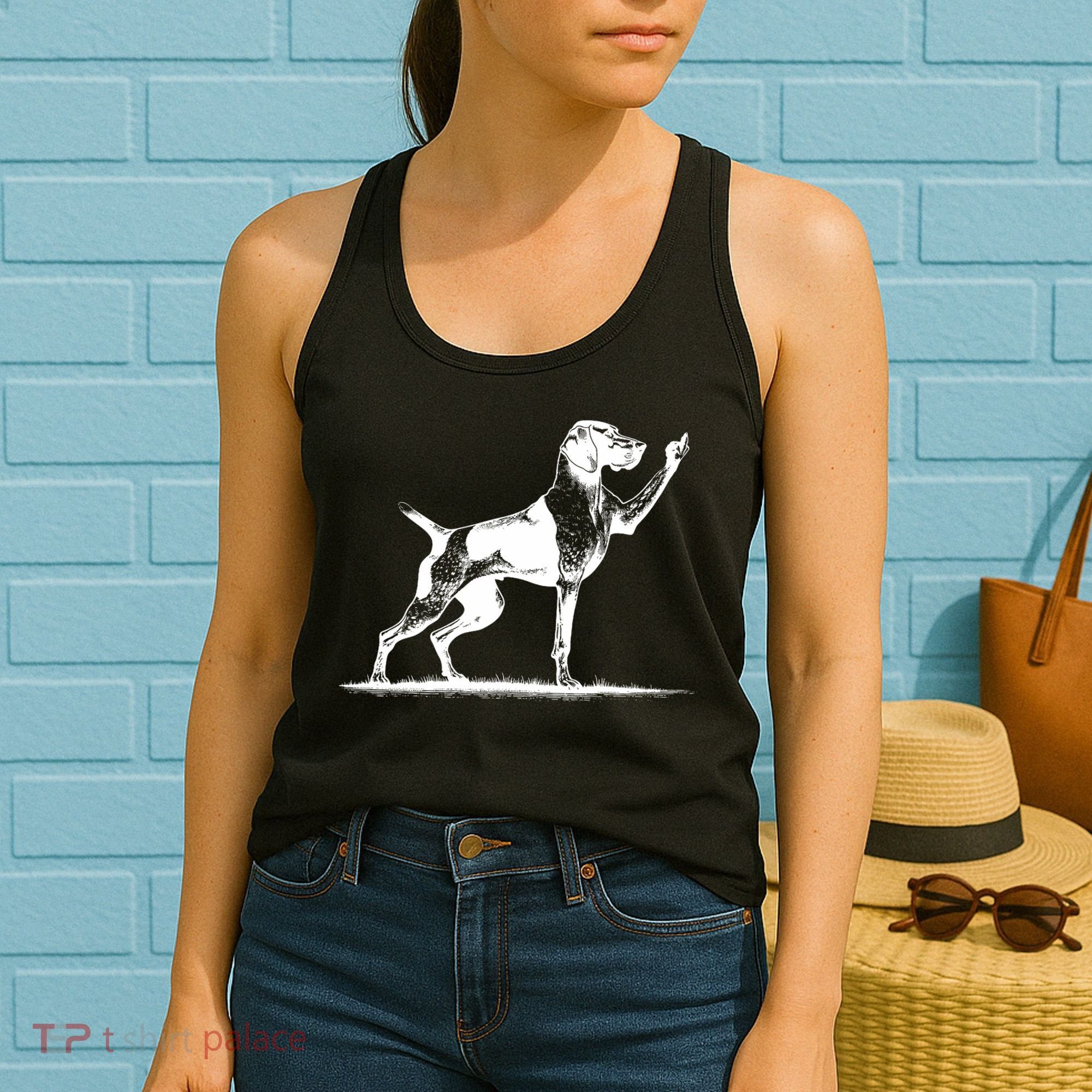 Rude Pointer Dog Asshole German Shorthaired Pointer Dog Women's Tank Top