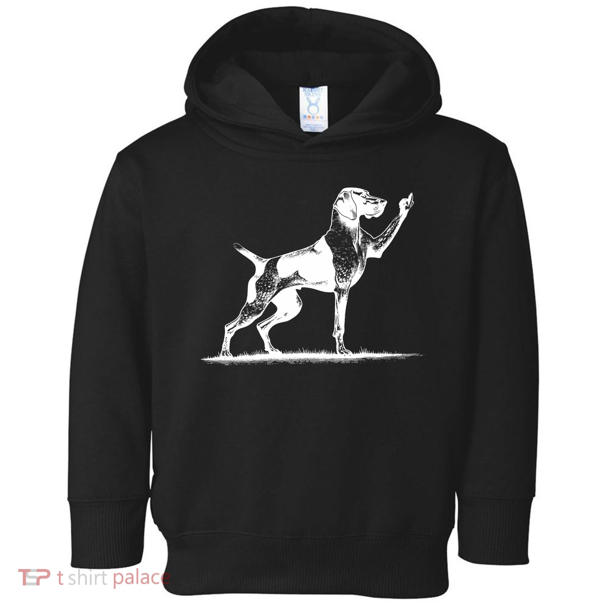 Rude Pointer Dog Asshole German Shorthaired Pointer Dog Toddler Hoodie