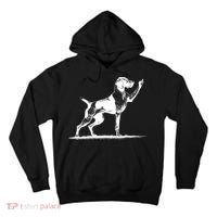 Rude Pointer Dog Asshole German Shorthaired Pointer Dog Tall Hoodie thumb 0