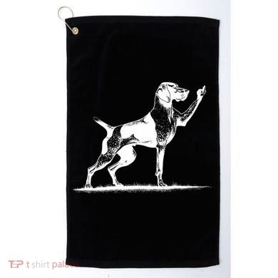 Rude Pointer Dog Asshole German Shorthaired Pointer Dog Golf Towel