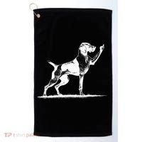 Rude Pointer Dog Asshole German Shorthaired Pointer Dog Golf Towel thumb 0