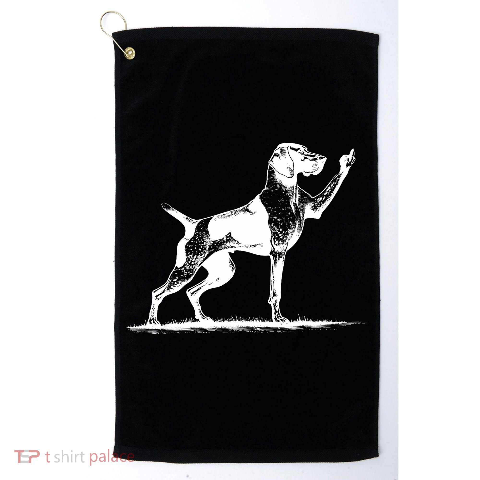 Rude Pointer Dog Asshole German Shorthaired Pointer Dog Golf Towel