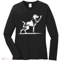 Rude Pointer Dog Asshole German Shorthaired Pointer Dog Women's Long Sleeve Shirt thumb 0