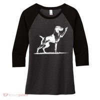 Rude Pointer Dog Asshole German Shorthaired Pointer Dog Women's Tri-Blend 3/4-Sleeve Raglan Shirt thumb 0