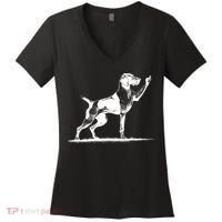 Rude Pointer Dog Asshole German Shorthaired Pointer Dog Women's V-Neck T-Shirt thumb 0