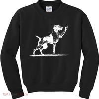 Rude Pointer Dog Asshole German Shorthaired Pointer Dog Kids Sweatshirt thumb 0