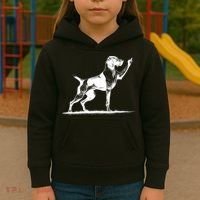 Rude Pointer Dog Asshole German Shorthaired Pointer Dog Kids Hoodie thumb 3