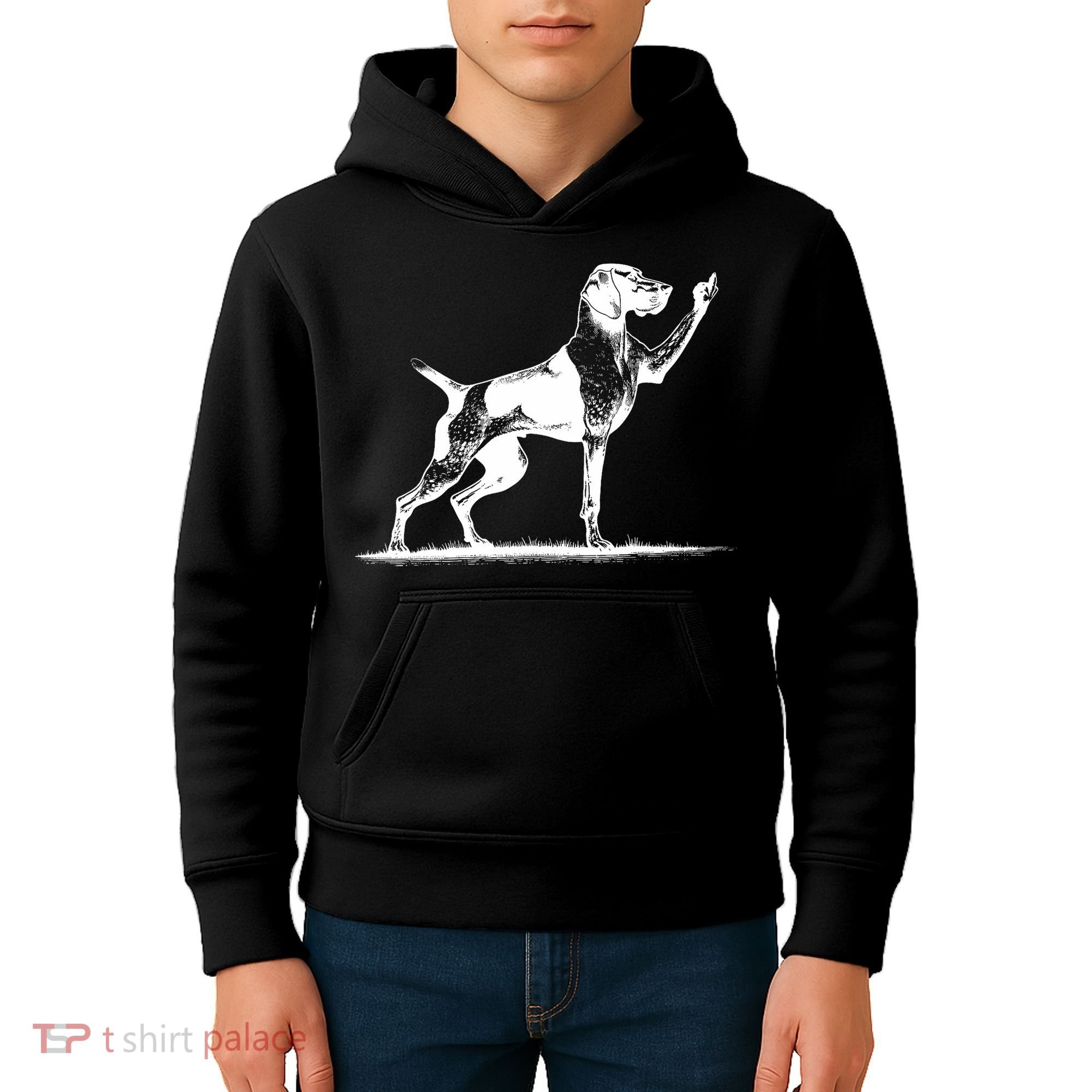 Rude Pointer Dog Asshole German Shorthaired Pointer Dog Kids Hoodie