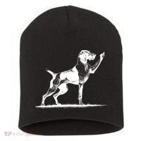 Rude Pointer Dog Asshole German Shorthaired Pointer Dog Short Acrylic Beanie thumb 0