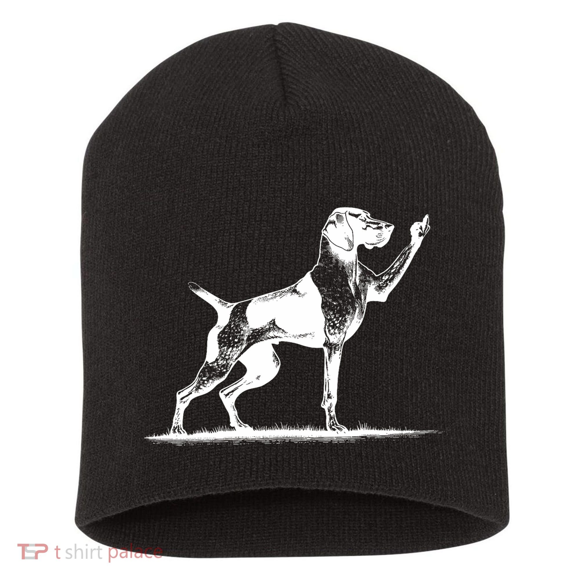 Rude Pointer Dog Asshole German Shorthaired Pointer Dog Short Acrylic Beanie