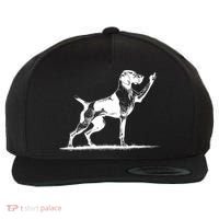 Rude Pointer Dog Asshole German Shorthaired Pointer Dog Wool Snapback Cap thumb 0
