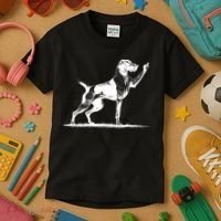 Rude Pointer Dog Asshole German Shorthaired Pointer Dog Kids T-Shirt thumb 3