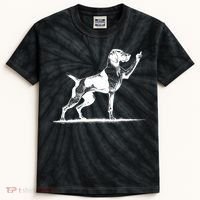 Rude Pointer Dog Asshole German Shorthaired Pointer Dog Kids Tie-Dye T-Shirt thumb 0