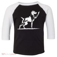 Rude Pointer Dog Asshole German Shorthaired Pointer Dog Toddler Fine Jersey T-Shirt thumb 0