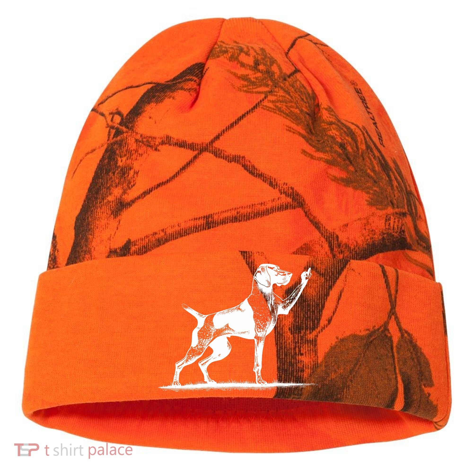 Rude Pointer Dog Asshole German Shorthaired Pointer Dog Kati Licensed 12" Camo Cuffed Beanie