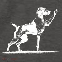Rude Pointer Dog Asshole German Shorthaired Pointer Dog Vector Backpack thumb 2
