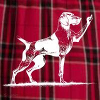 Rude Pointer Dog Asshole German Shorthaired Pointer Dog Women's Flannel Plaid Pajama Pants thumb 2